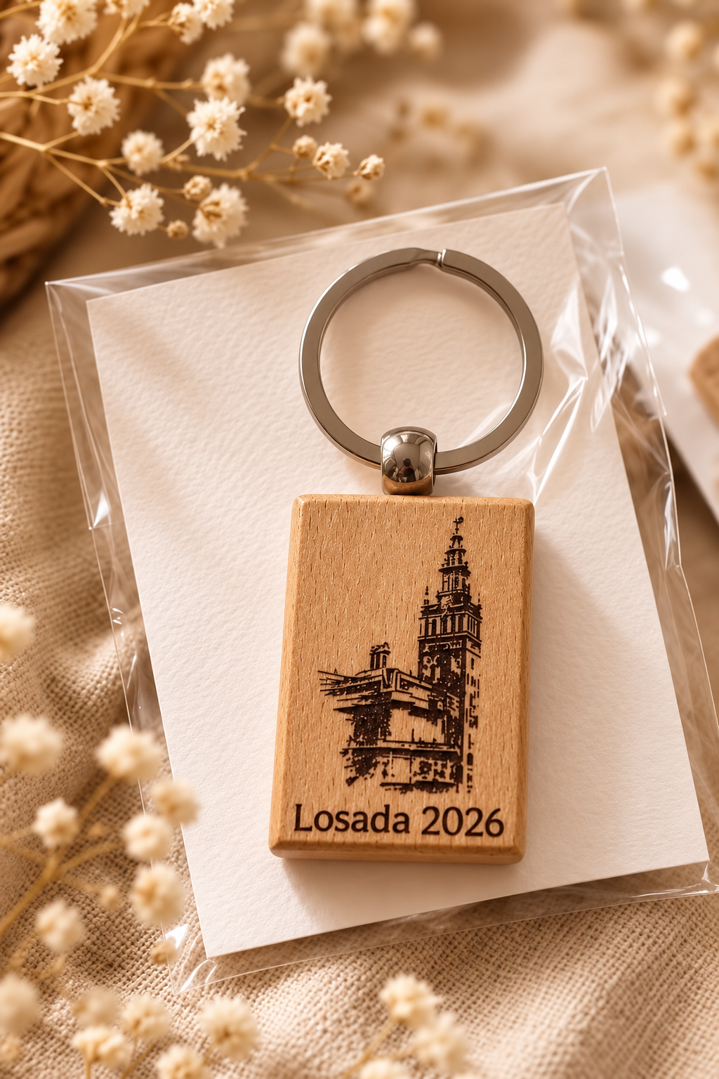 Llavero de la Giralda personalizado