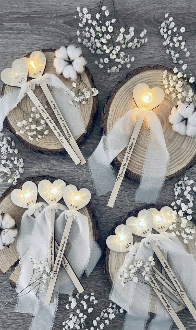 Baritas de luz personalizadas
